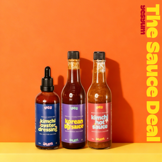 YesYum Sauce Deal – Korean G Sauce, Kimchi Hot Sauce & Kimchi Oyster Sauce