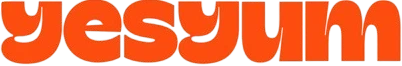 Orange 'yesyum' logo on a white background